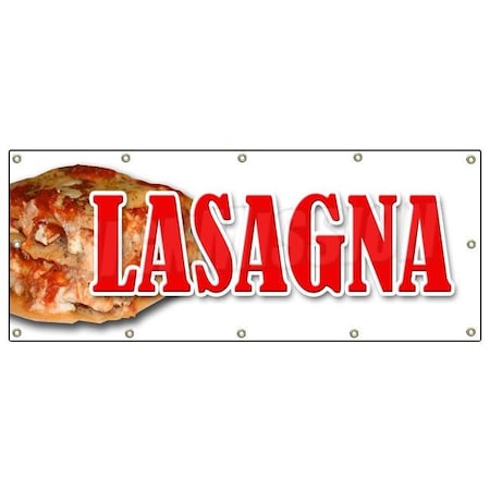 Signmission LASAGNA BANNER SIGN italian food casserole signs spaghetti pizza B-120 Lasagna